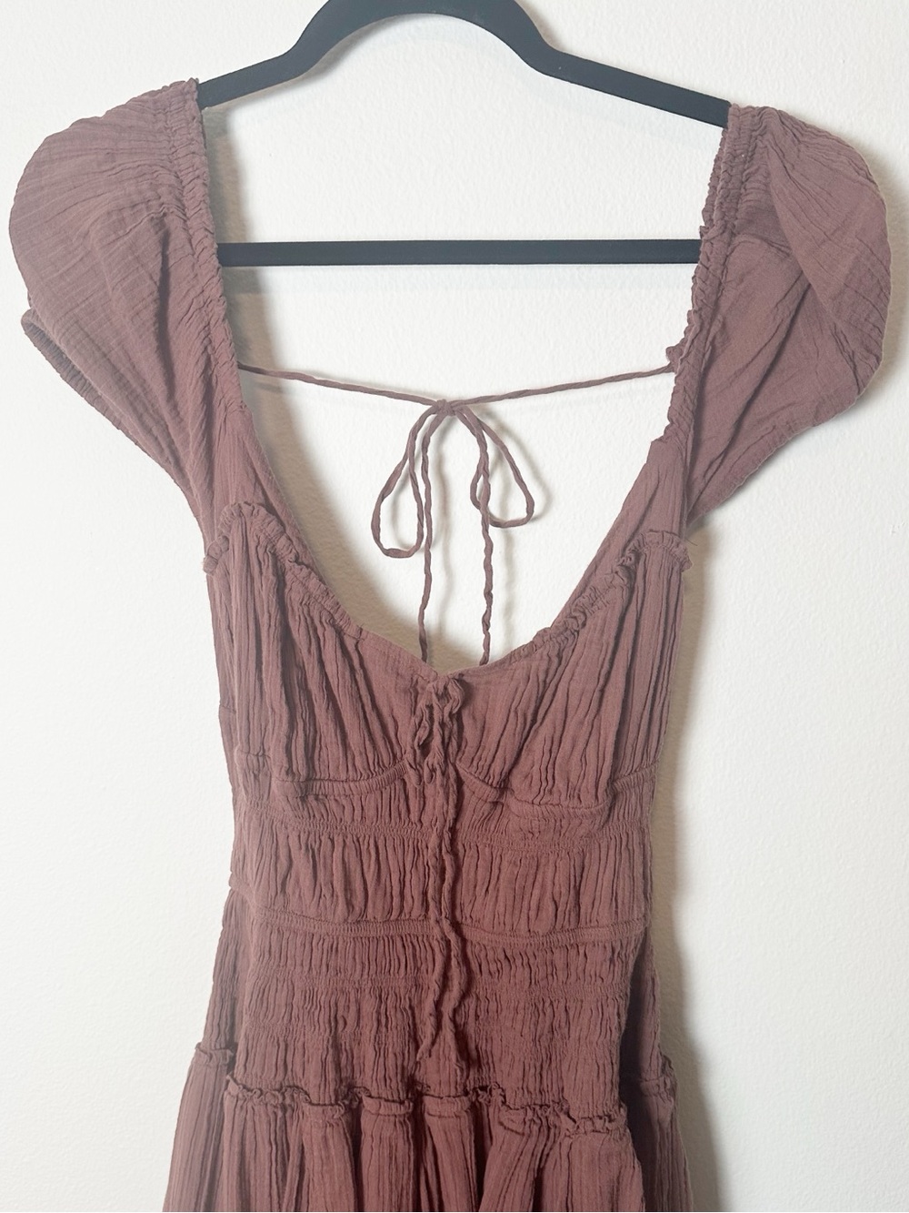 Free People Feeling Bonita Maxi Dress Open Back Mocha Slice Brown Small - Picture 6 of 11